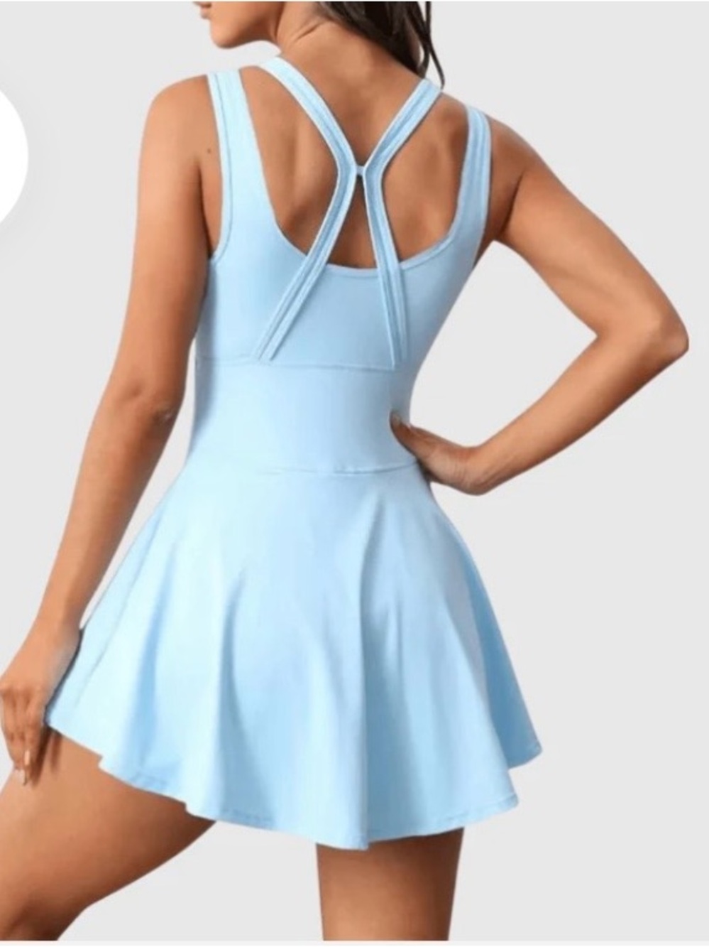 Tennis Workout Dress With Shorts